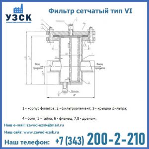 Фильтр сетчатый ФС по Т-ММ-11-2003 в Комсомольске-на-Амуре